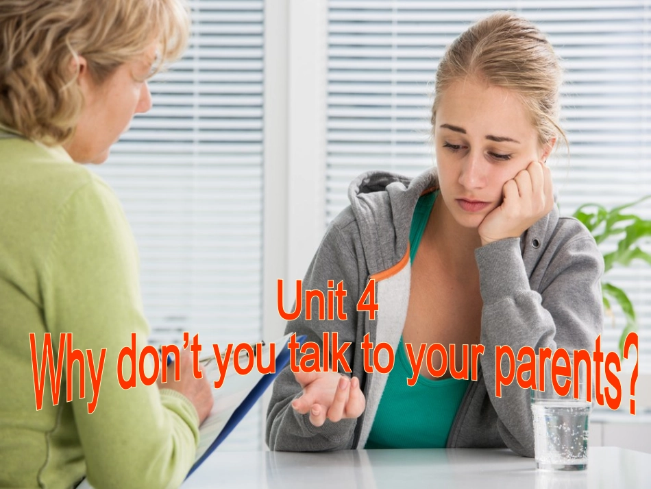 八年级下册unit4why_don't_you_talk_to_your_parents_课件Section_A_3a-3c_第2页