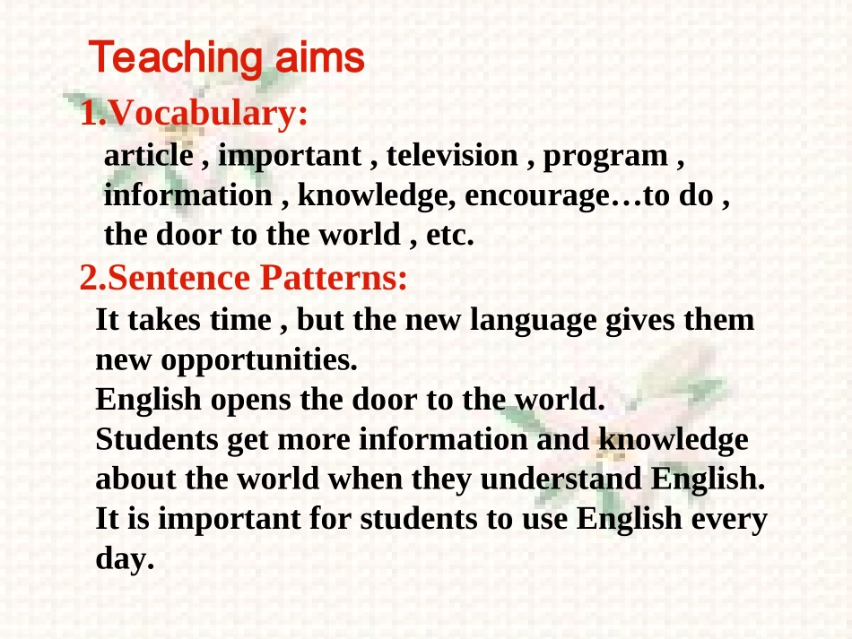 冀教版英语八年级上第47课课件_第2页