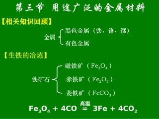 用途广泛的金属材料