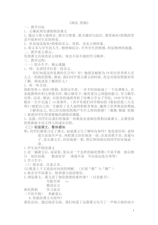 海伦凯勒第一课时