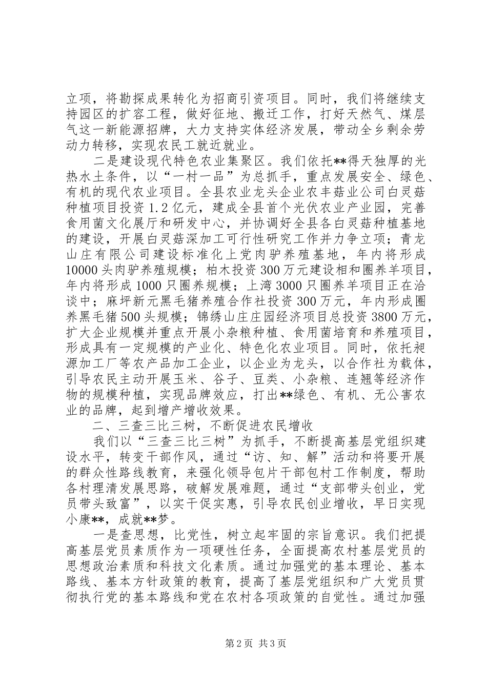 基层党委书记党建座谈会发言材料_第2页