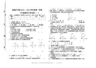 2012-2013年八上数学月考（一）试卷