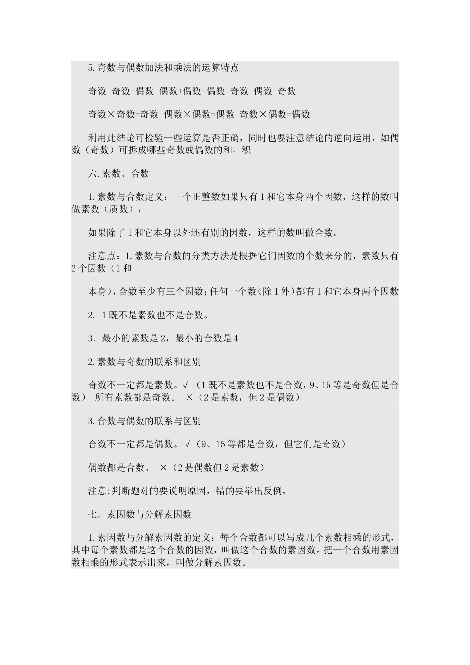 数的整除知识树_第3页