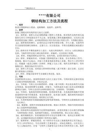钢结构加工方法及流程()