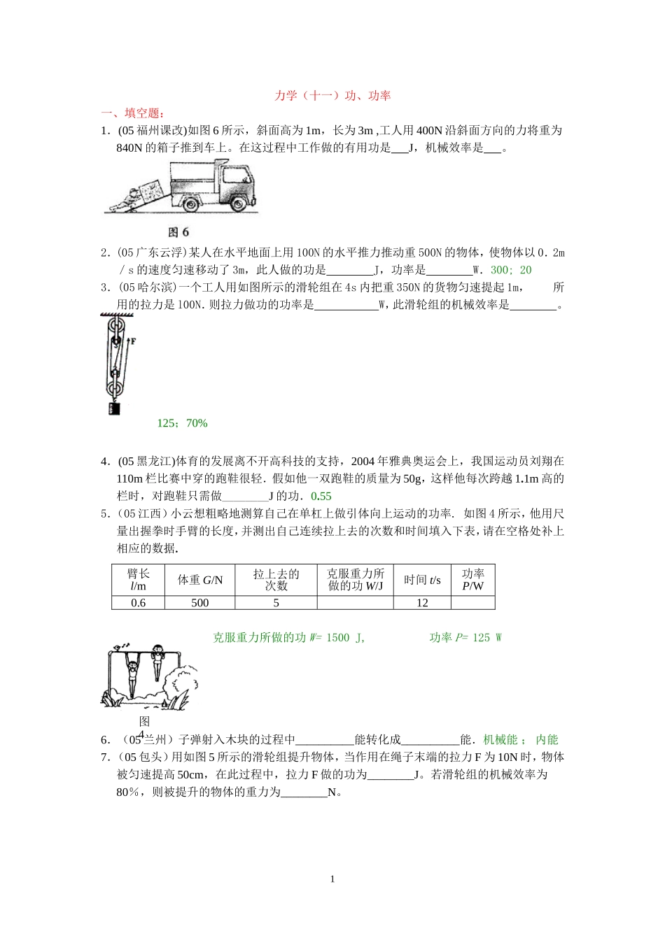 功、功率专题_第1页