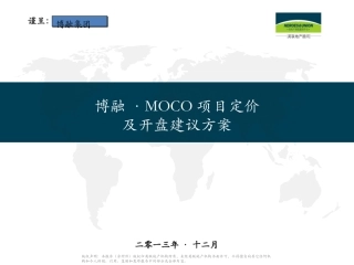 房地产定价方案