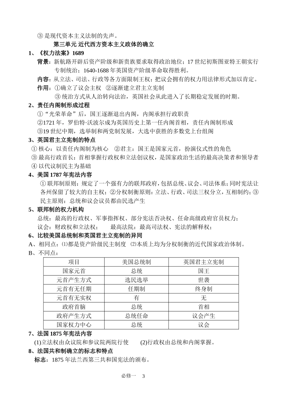 必修一会考复习_第3页