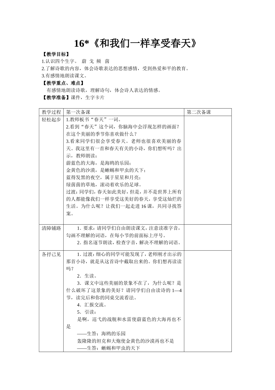 和我们一样享受春天一_第1页