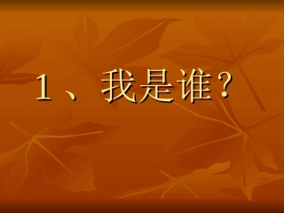 我是谁团体辅导