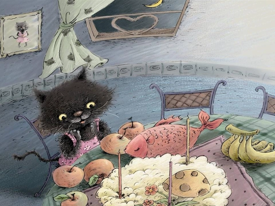 绘本《小猫过生日》_第3页