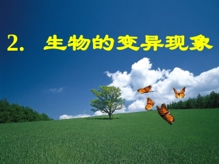 生物的变异现象