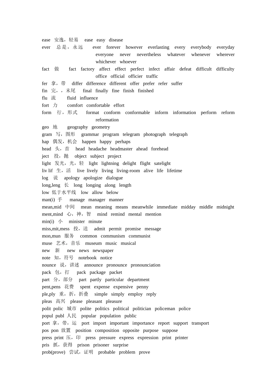 中学英语单词快速记忆_第2页