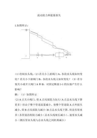流动阻力和能量损失