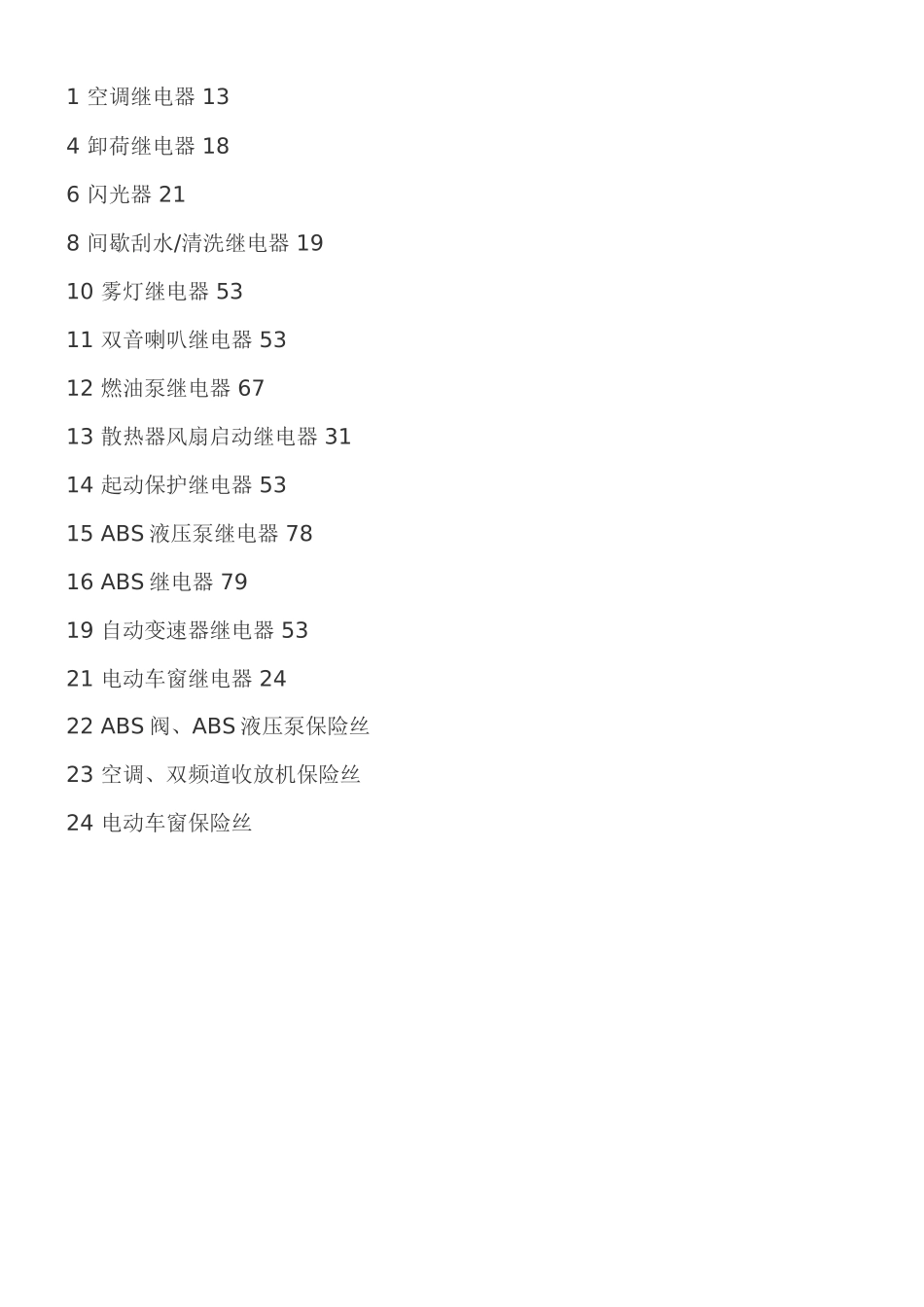 捷达轿车继电器和保险丝的位置资料图_第2页