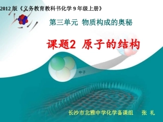 原子的结构(省级公开课优秀课件)(1)
