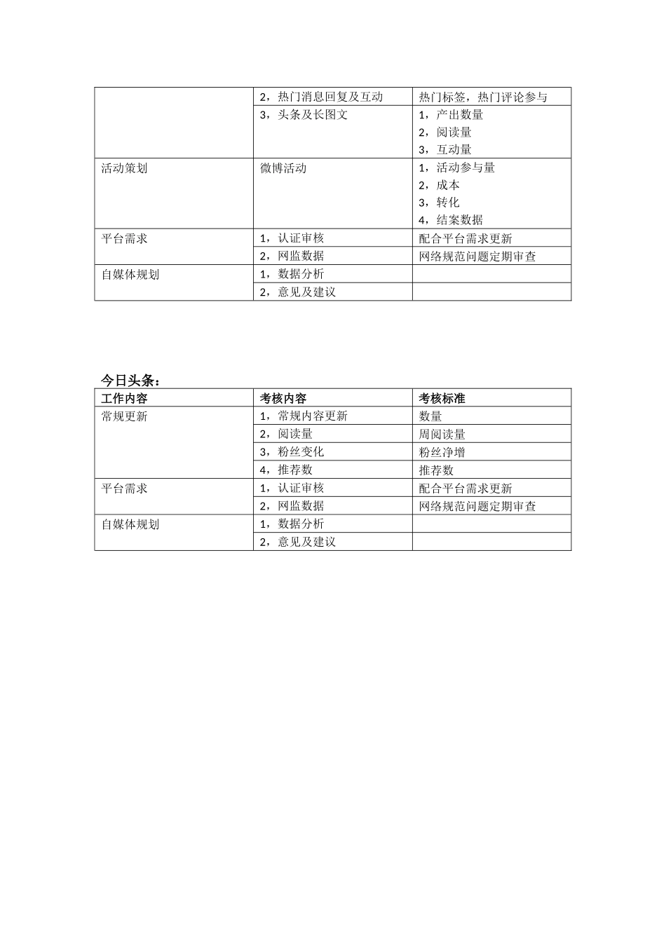 自媒体工作职责分配及考核情况_第3页