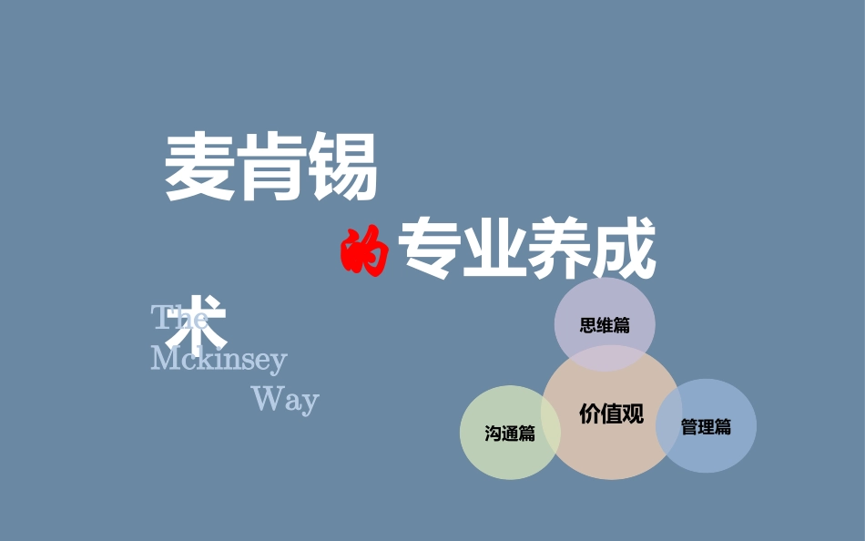 麦肯锡的工作术0928_第1页