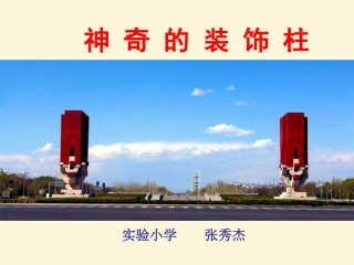 张秀杰《神奇的装饰柱》课件