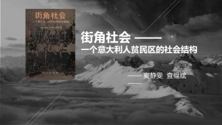 街角社会  ppt
