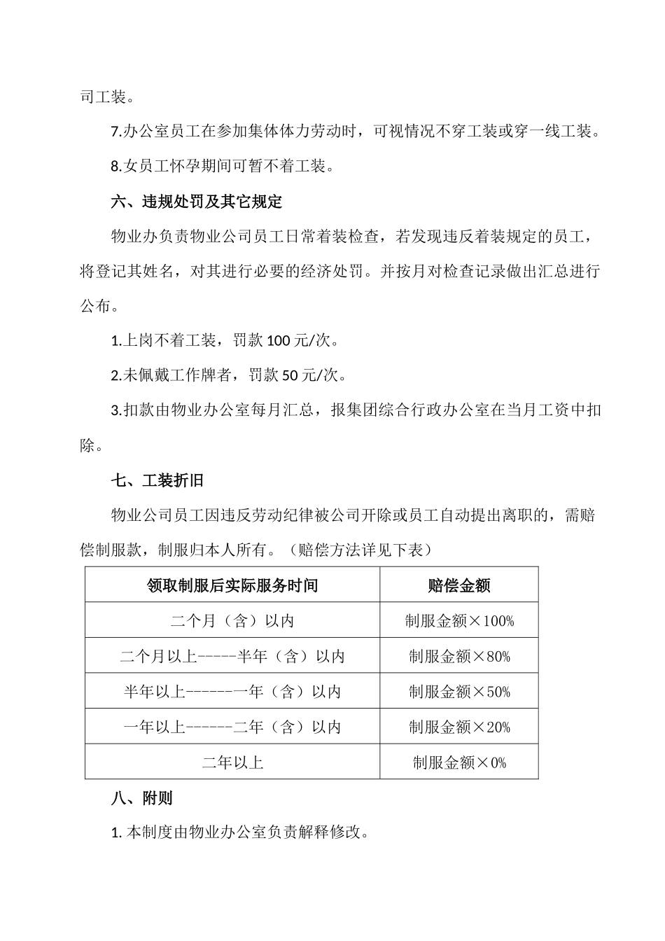 物业公司工装管理规定_第3页
