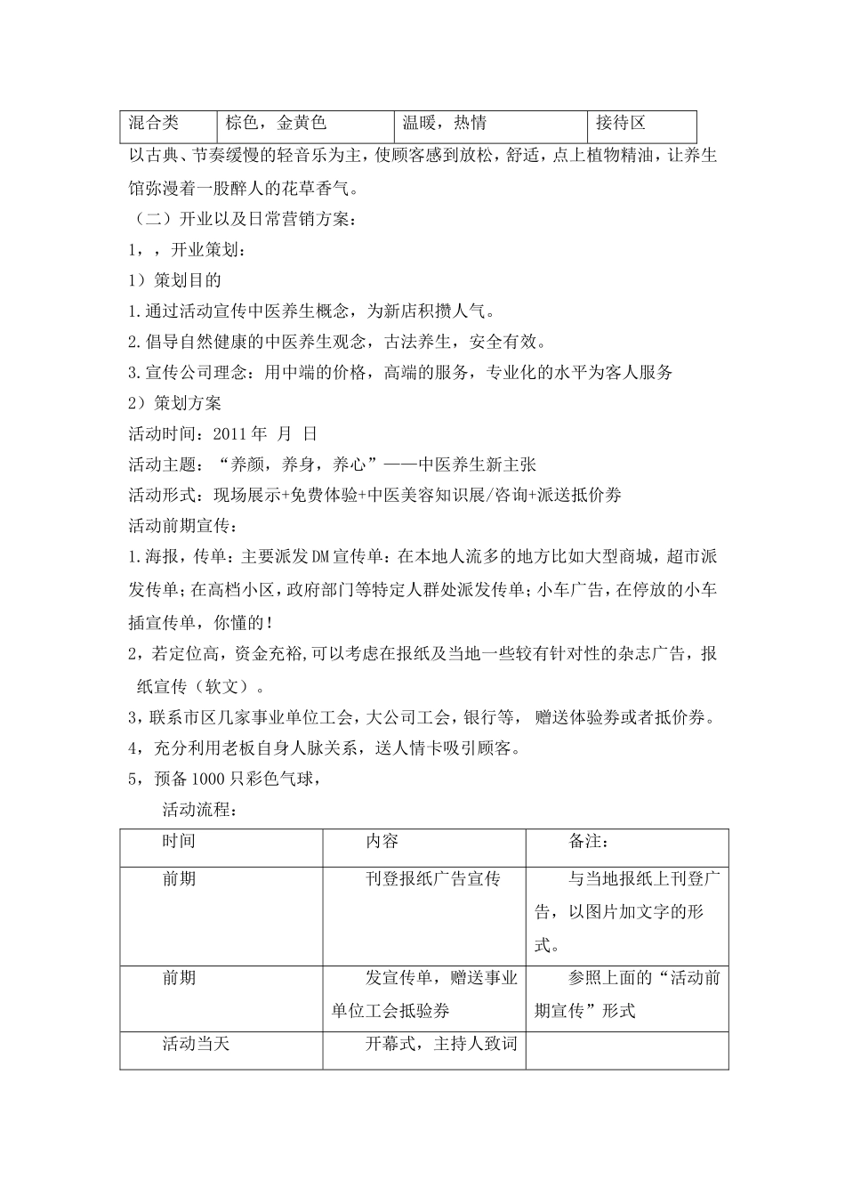 中医养生馆营销方案_第2页