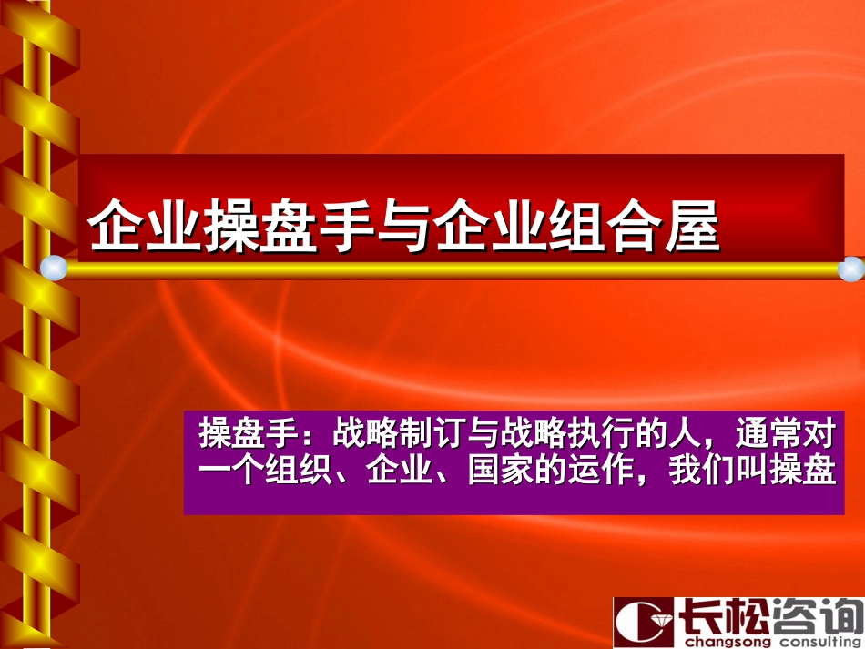 如何做一名优秀的企业操盘手_第1页