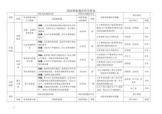 风险与机遇评估分析表