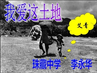 我爱这土地__艾青PPT
