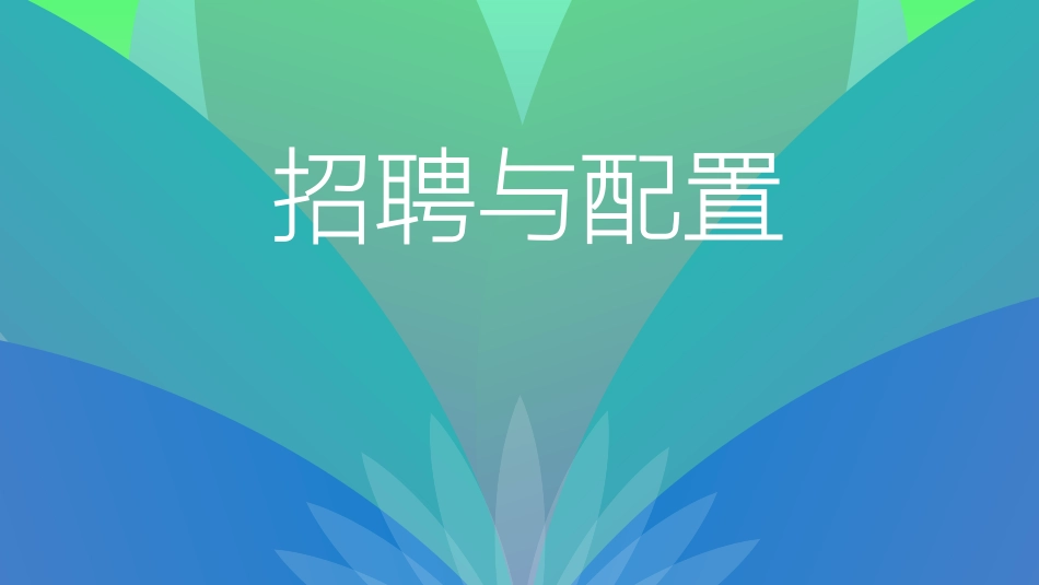 人力资源招聘与配置_第1页