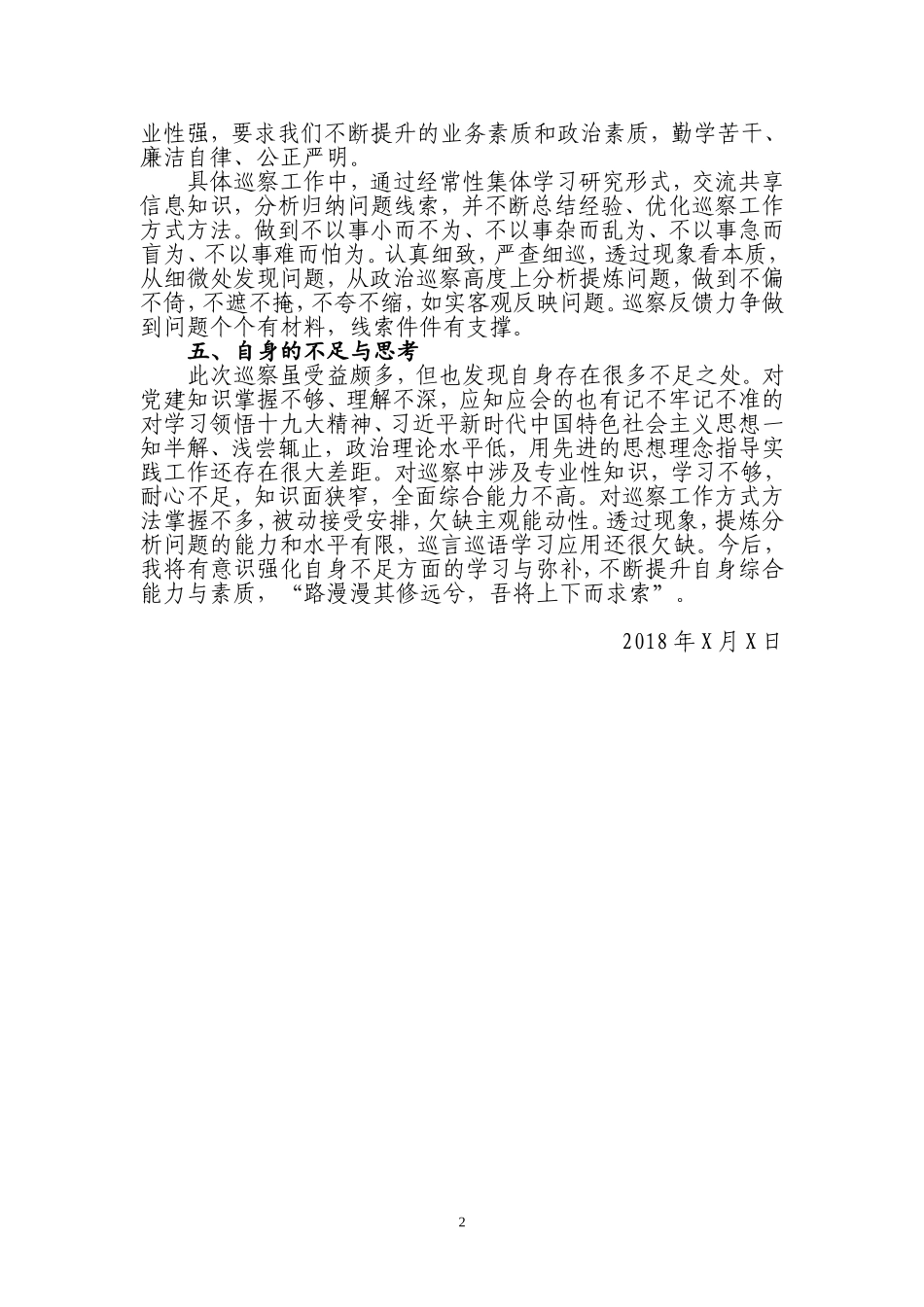 个人巡察工作总结 (2)_第2页