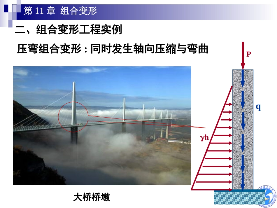 工程力学第十一章 组合变形_第3页