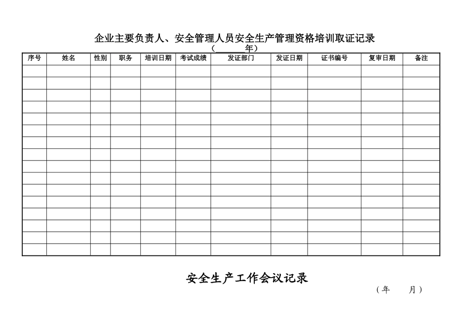 建筑公司安全生产管理台帐_第2页