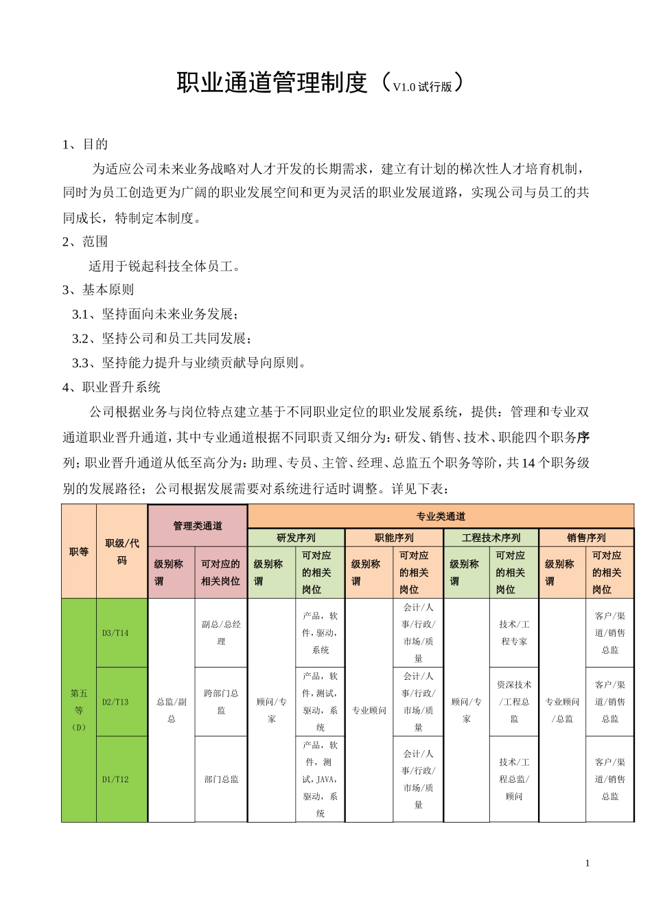 职级管理制度_第1页