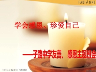 《感恩父母，珍爱自己》主题班会设计--子路中学
