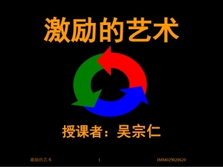 激励的艺术(PPT 25页)