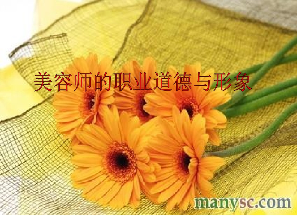 美容师的职业道德_第1页