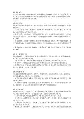 关于中小学生安全问题