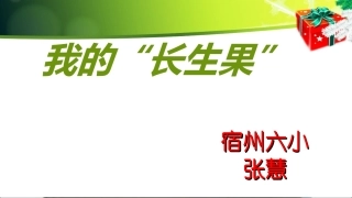 我的长生果幻灯片