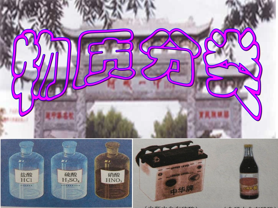 高一必修一学案物质的分类第一课时_第2页