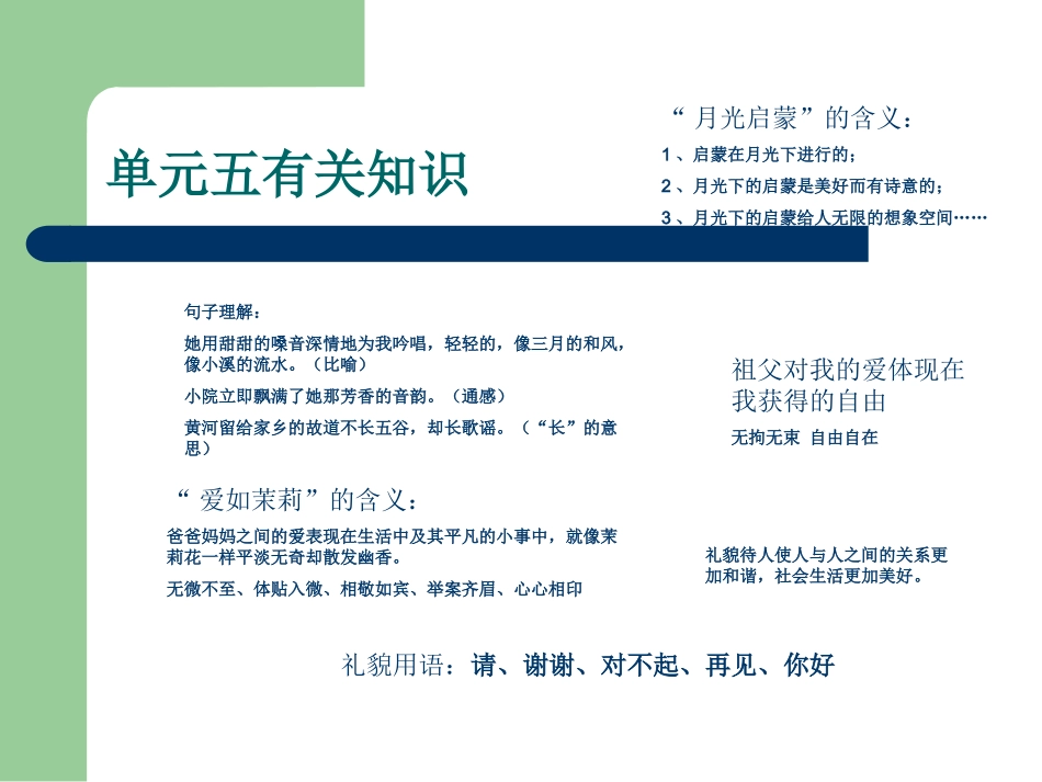 五下语文复习五六七单元_第2页