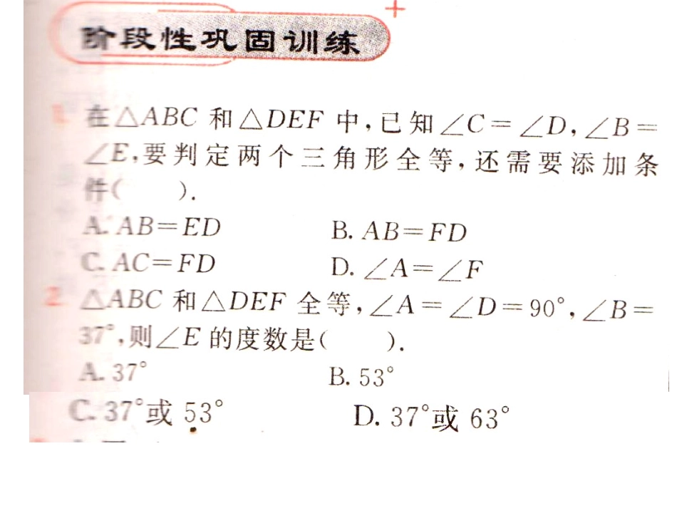习题课全等三角形107_第2页