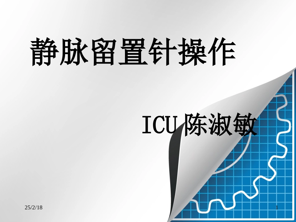 静脉留置针.ppt_第1页