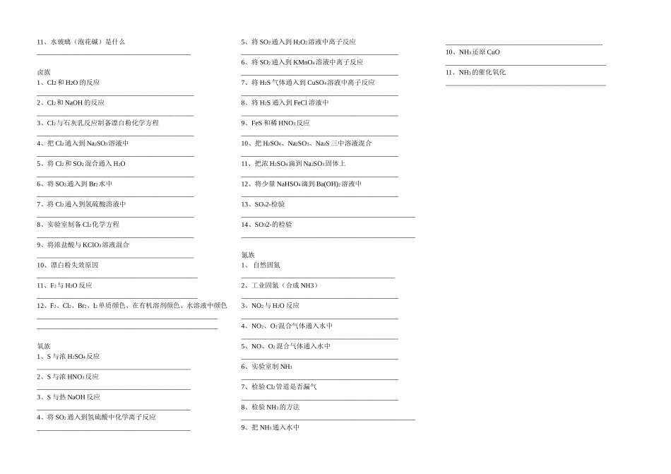必修一重要方程式_第2页