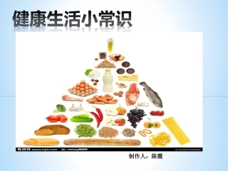 健康饮食的PPT演讲