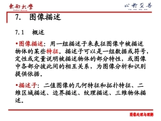 图像处理与理解(第七章)