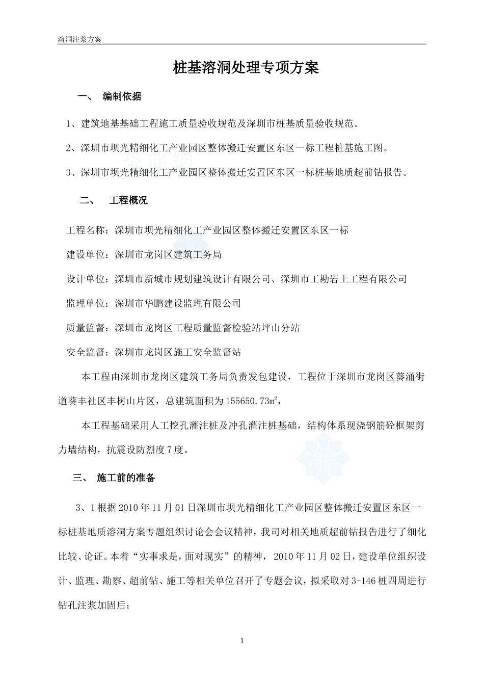 桩基溶洞处理专项方案(经专家论证)_第1页