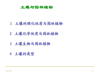 土壤与园林植物