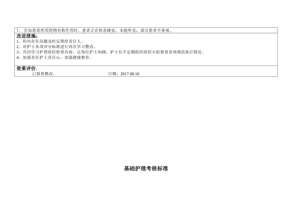 护理质量考核标准2017_第3页