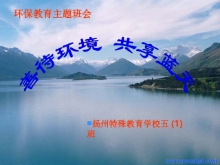 环保教育主题班会[1]