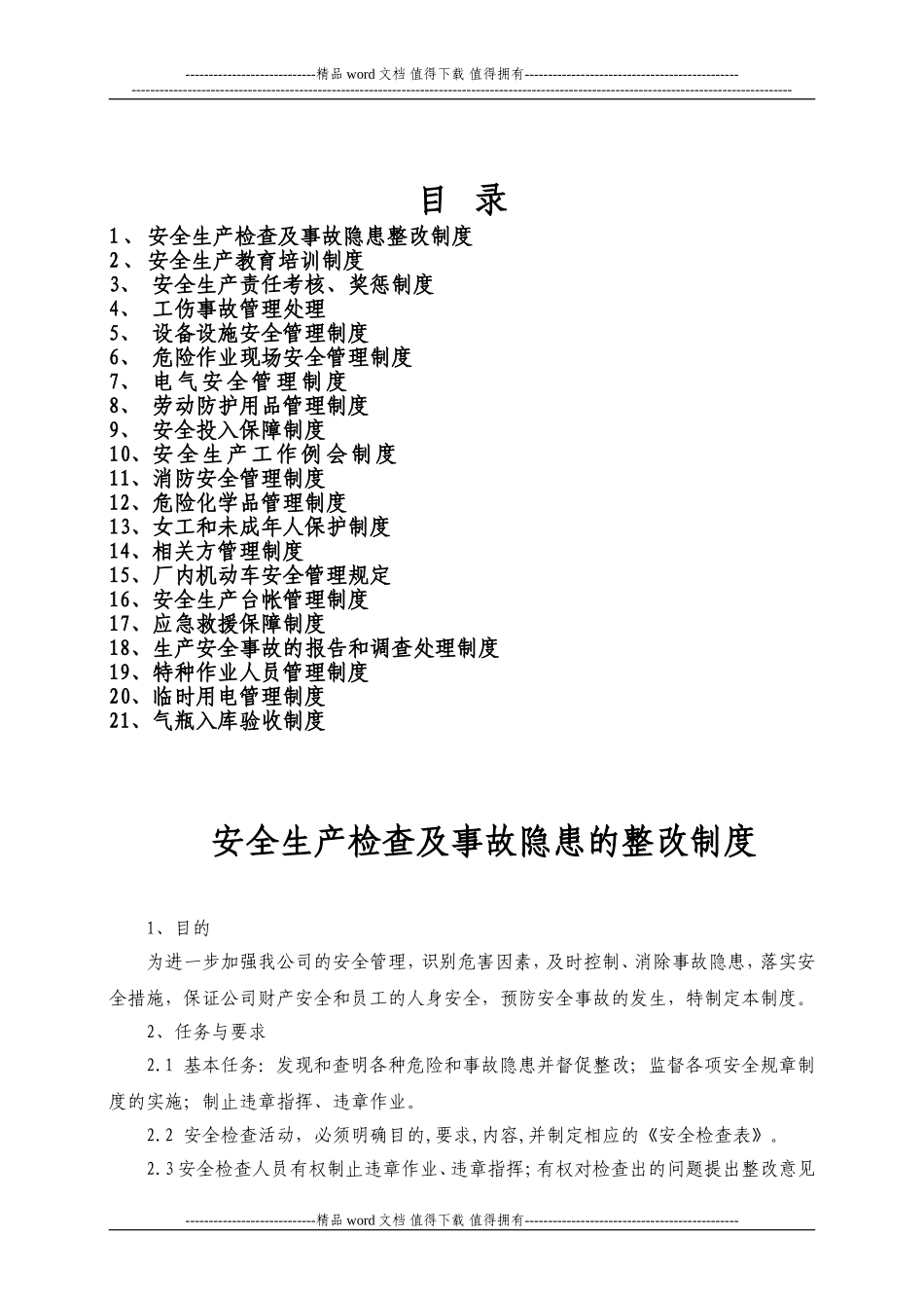 公司安全生产规章制度制度_第2页
